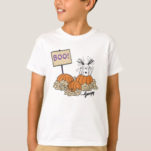 Camiseta Cacahuetes Boo de parche de calabaza de Snoopy!