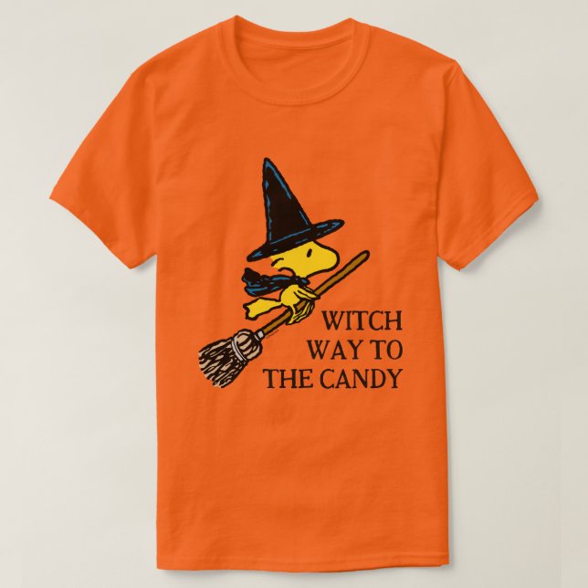Camiseta Cacahuetes | Bruja de Woodstock Halloween (Diseño del anverso)