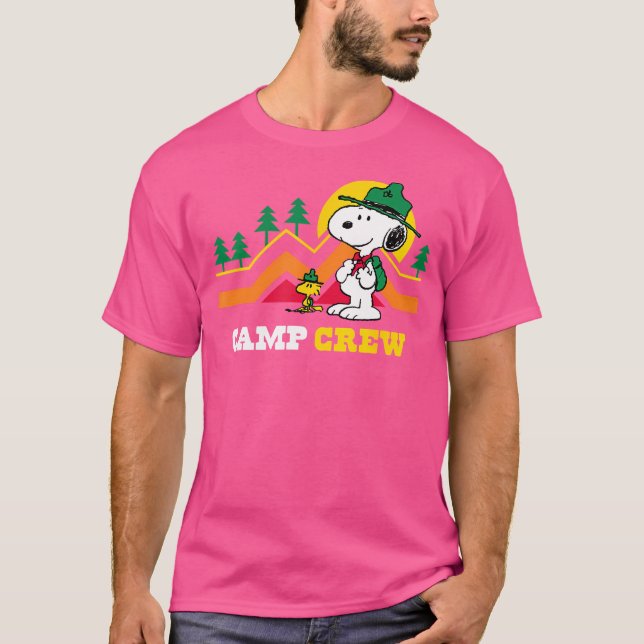 Camiseta Cacahuetes - Campamento Scouts De Beagle Snoopy Y  (Anverso)