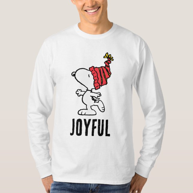 Camiseta Cacahuetes | Capa de Beanie de Invierno Snoopy (Anverso)