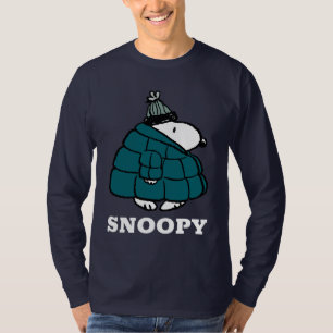 Camiseta Cacahuetes Chaqueta Snoopy Winter Puffer