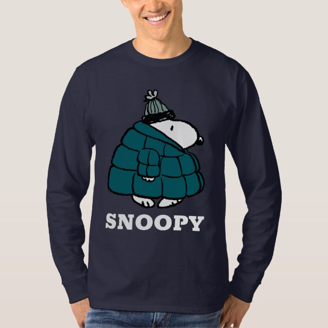 Camiseta Cacahuetes | Chaqueta Snoopy Winter Puffer (Anverso)
