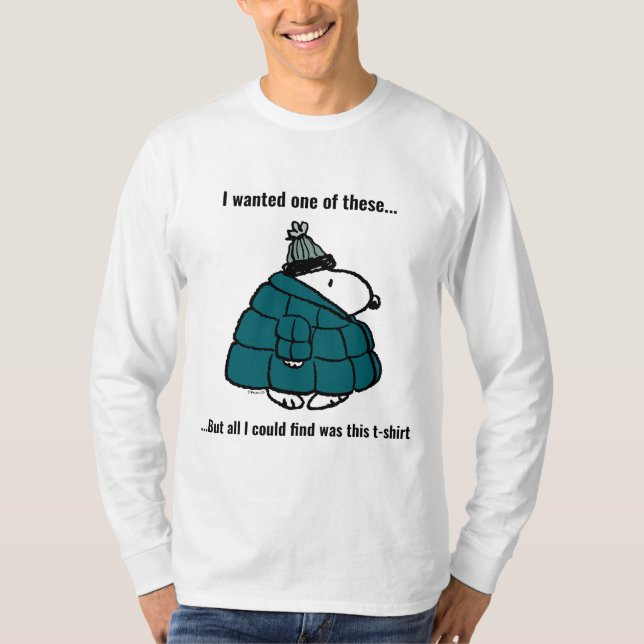 Camiseta Cacahuetes | Chaqueta Snoopy Winter Puffer (Anverso)
