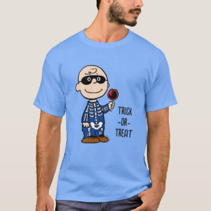 Camiseta Cacahuetes   Charlie Brown esqueleto