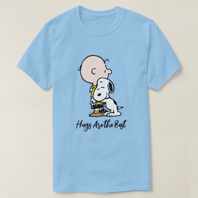 Camiseta Cacahuetes | Charlie Brown y Snoopy Hug (Diseño del anverso)