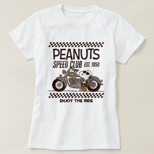 Camiseta Cacahuetes | Club de velocidad Snoopy (Diseño del anverso)