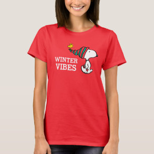 Camiseta Cacahuetes   Deseos cálidos de Snoopy y Woodstock