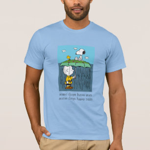 Camiseta Cacahuetes Día soleado Día lluvioso Mitad y mita