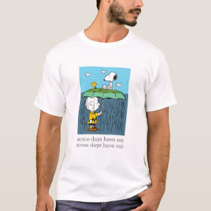 Camiseta Cacahuetes Día soleado Día lluvioso Mitad y mita