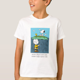 Camiseta Cacahuetes Día soleado Día lluvioso Mitad y mita