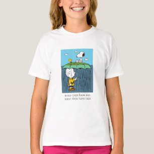 Camiseta Cacahuetes   Día soleado Día lluvioso Mitad y mita