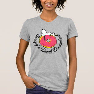 Camiseta Cacahuetes   Donut rosado Snoopy