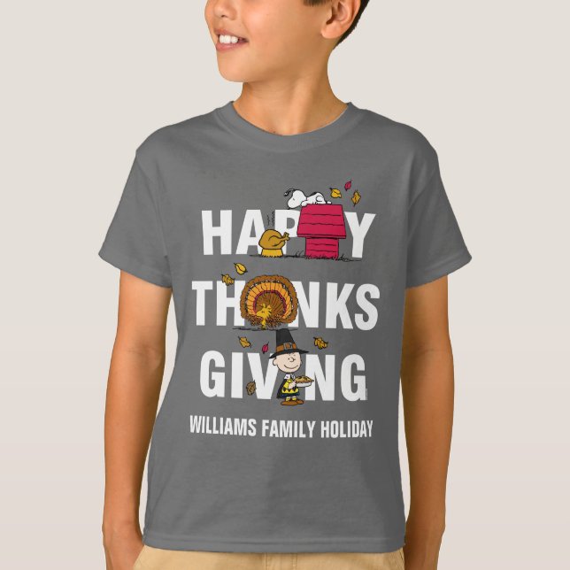 Camiseta Cacahuetes | Feliz Día de Acción de Gracias (Anverso)