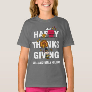Camiseta Cacahuetes   Feliz Día de Acción de Gracias