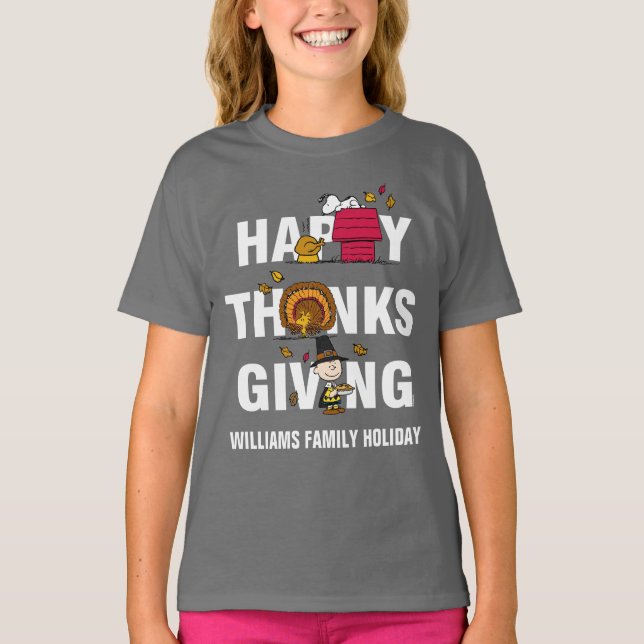 Camiseta Cacahuetes | Feliz Día de Acción de Gracias (Anverso)
