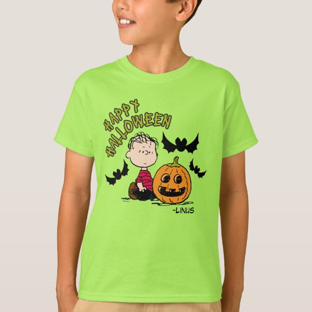 Camiseta Cacahuetes | Feliz Halloween Linus (Anverso)