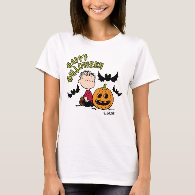 Camiseta Cacahuetes | Feliz Halloween Linus (Anverso)