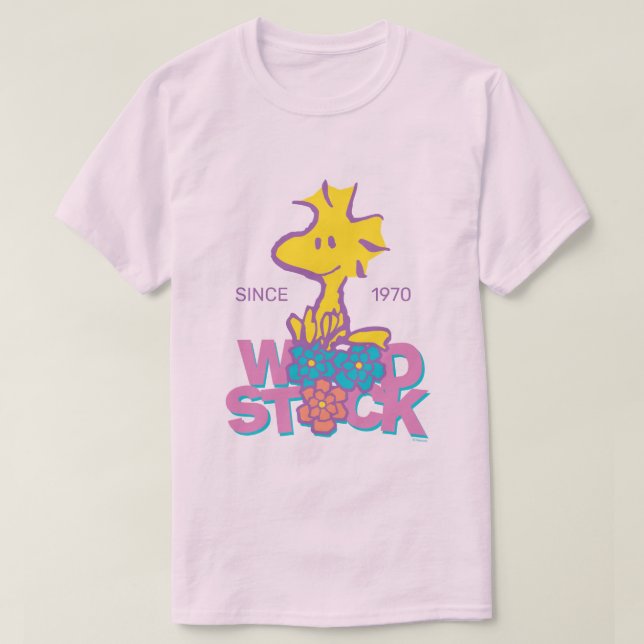 Camiseta Cacahuetes | Flores de madera (Diseño del anverso)
