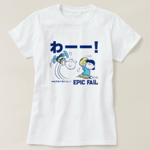 Camiseta Cacahuetes Fútbol Charlie Brown y Lucy