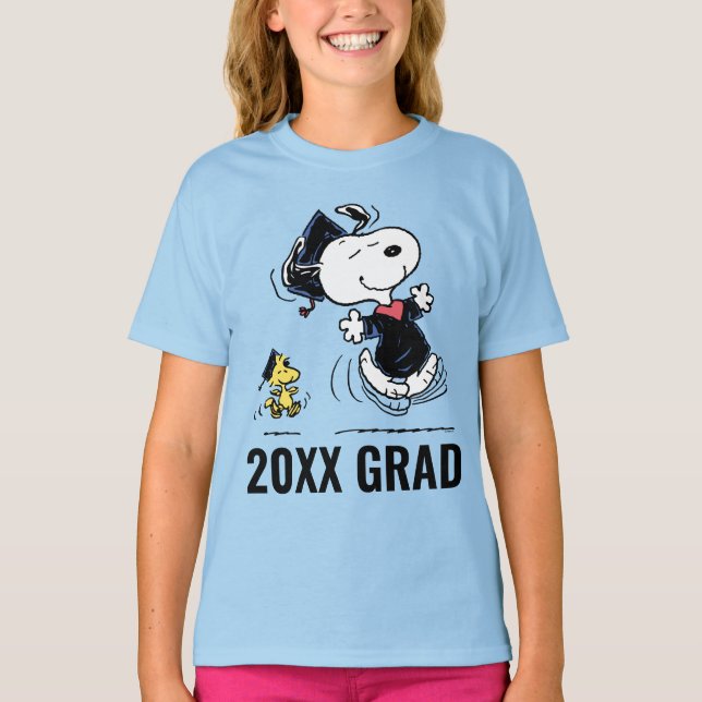 Camiseta Cacahuetes | Graduación Snoopy & Woodstock (Anverso)