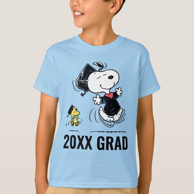 Camiseta Cacahuetes | Graduación Snoopy & Woodstock (Anverso)
