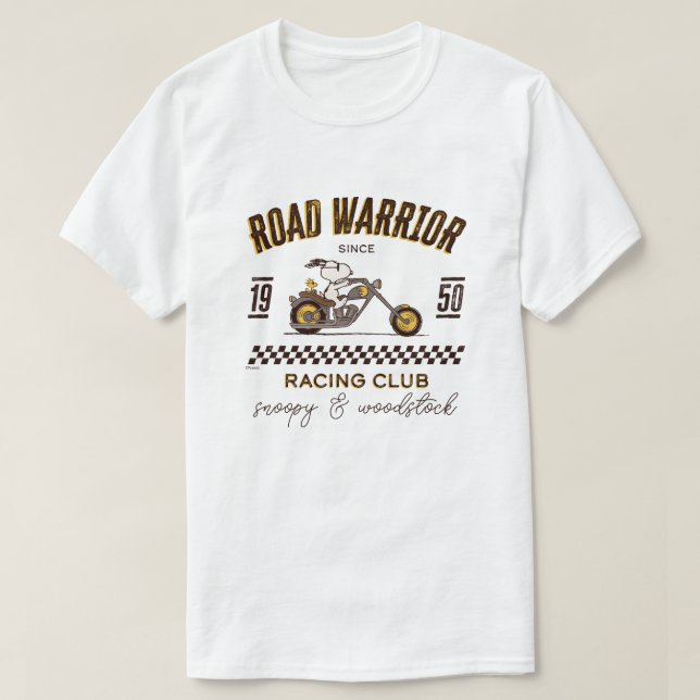 Camiseta Cacahuetes | Guerreros de Snoopy & Woodstock Road (Diseño del anverso)