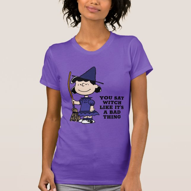 Camiseta Cacahuetes | Halloween Lucy Witch (Anverso)