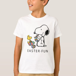 Camiseta Cacahuetes   Huevos de pintura Snoopy & Woodstock
