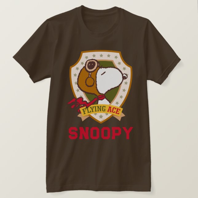 Camiseta Cacahuetes | Insignia Snoopy Flying Ace (Anverso del diseño)