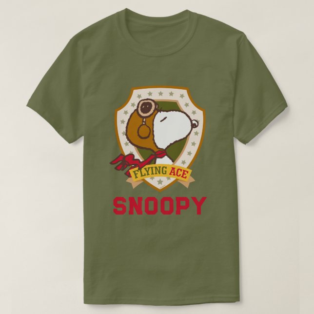 Camiseta Cacahuetes | Insignia Snoopy Flying Ace (Diseño del anverso)