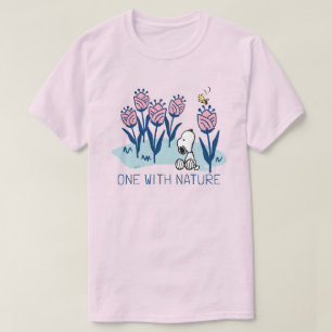 Camiseta Cacahuetes   Jardín de flores Snoopy & Woodstock