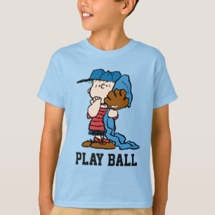 Camiseta Cacahuetes Linus En Su Engranaje De Béisbol