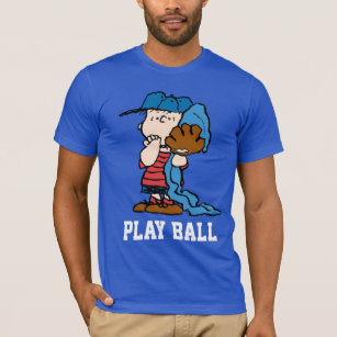 Camiseta Cacahuetes   Linus En Su Engranaje De Béisbol
