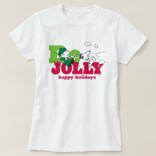 Camiseta Cacahuetes   Linus & Snoopy Be Jolly