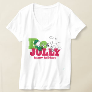 Camiseta Cacahuetes Linus & Snoopy Be Jolly