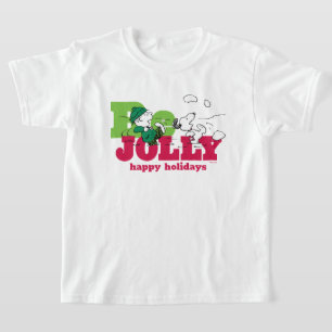 Camiseta Cacahuetes   Linus & Snoopy Be Jolly