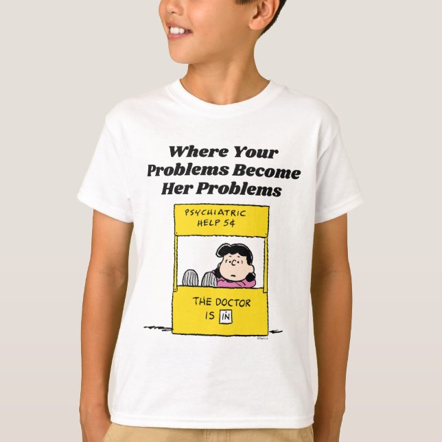 Camiseta Cacahuetes | Lucy y el Médica están (Anverso)