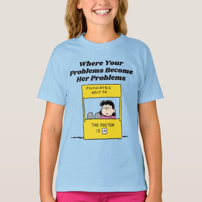 Camiseta Cacahuetes | Lucy y el Médica están (Anverso)