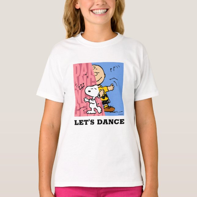 Camiseta Cacahuetes | Media danza Snoopy y Charlie Brown (Anverso)