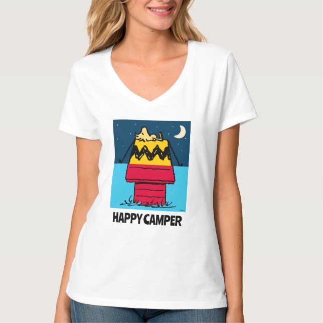 Camiseta Cacahuetes | Media y media camping Woodstock (Anverso)