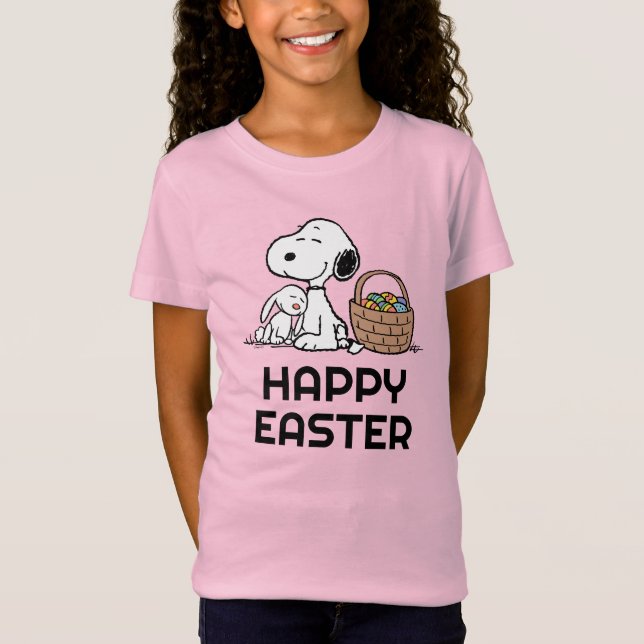 Camiseta Cacahuetes | Pascua feliz Snoopy (Anverso)