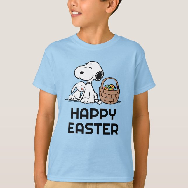Camiseta Cacahuetes | Pascua feliz Snoopy (Anverso)