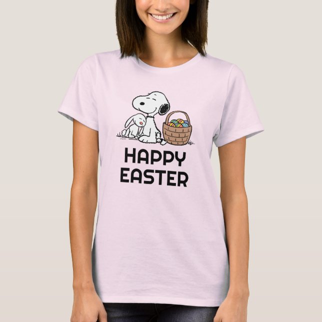 Camiseta Cacahuetes | Pascua feliz Snoopy (Anverso)