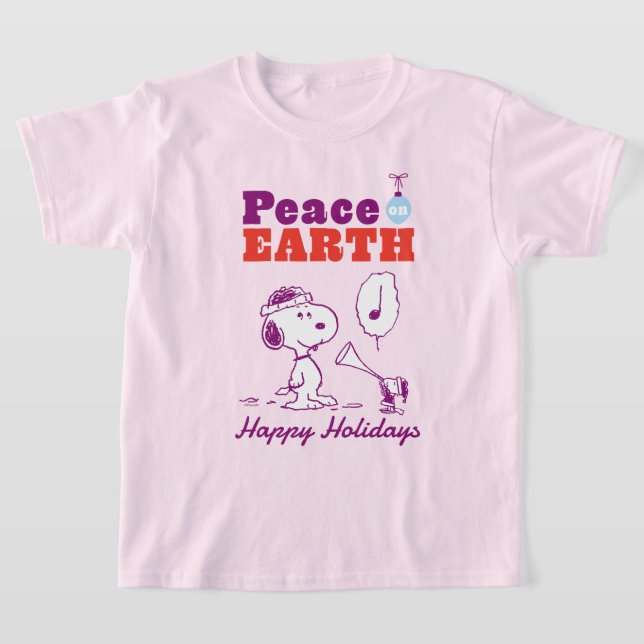 Camiseta Cacahuetes | Paz en la Tierra Snoopy y Woodstock (Distribución)