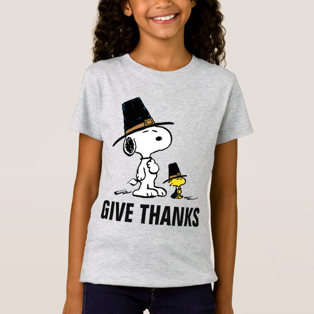 Camiseta Cacahuetes | Peregrino Snoopy & Woodstock (Anverso)