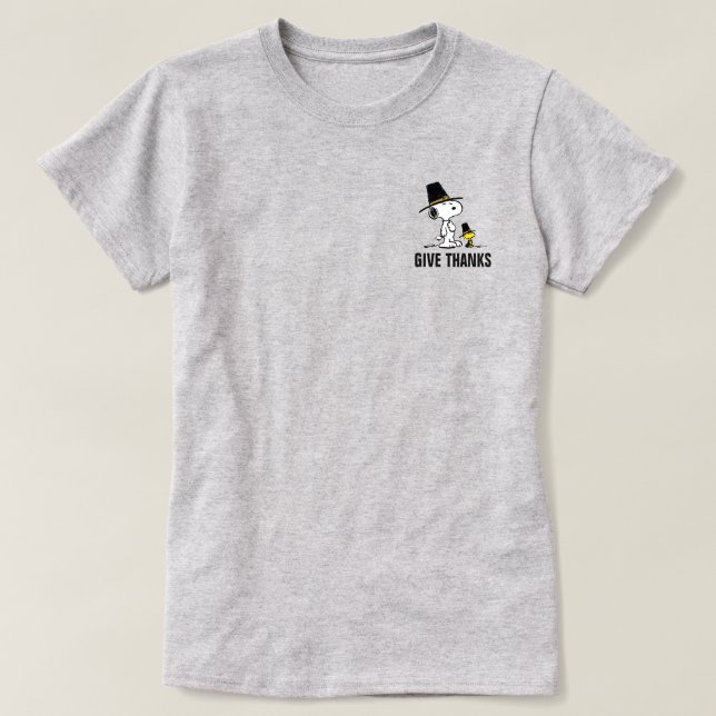 Camiseta Cacahuetes | Peregrino Snoopy & Woodstock (Diseño del anverso)