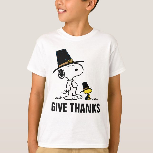 Camiseta Cacahuetes | Peregrino Snoopy & Woodstock (Anverso)