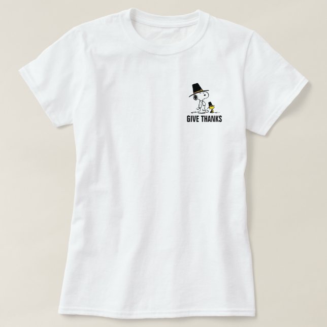 Camiseta Cacahuetes | Peregrino Snoopy & Woodstock (Diseño del anverso)