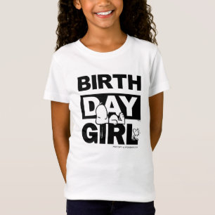 Camiseta Cacahuetes Personalizados Snoopy Cumpleaños Niña