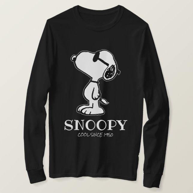 Camiseta Cacahuetes | Ponder gafas de sol en Snoopy (Anverso del diseño)